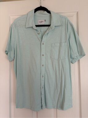 Goodfellow & Co Light Mint Short-Sleeve Button Down Shirt